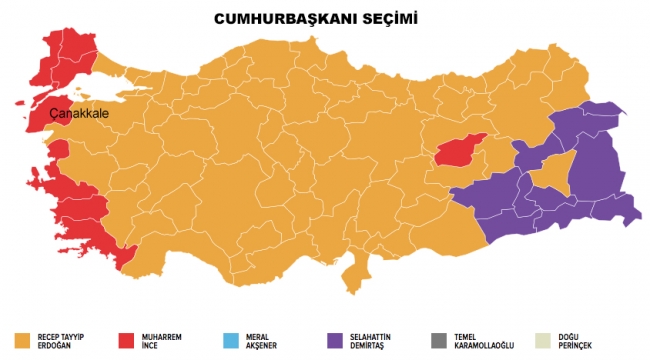 24 Haziran seçimlerinde tercih farkı olan iller